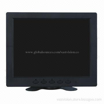 8-inch LED PC Monitor with 800 x 600 Pixels and BNC/VGA/RCA Input Optional